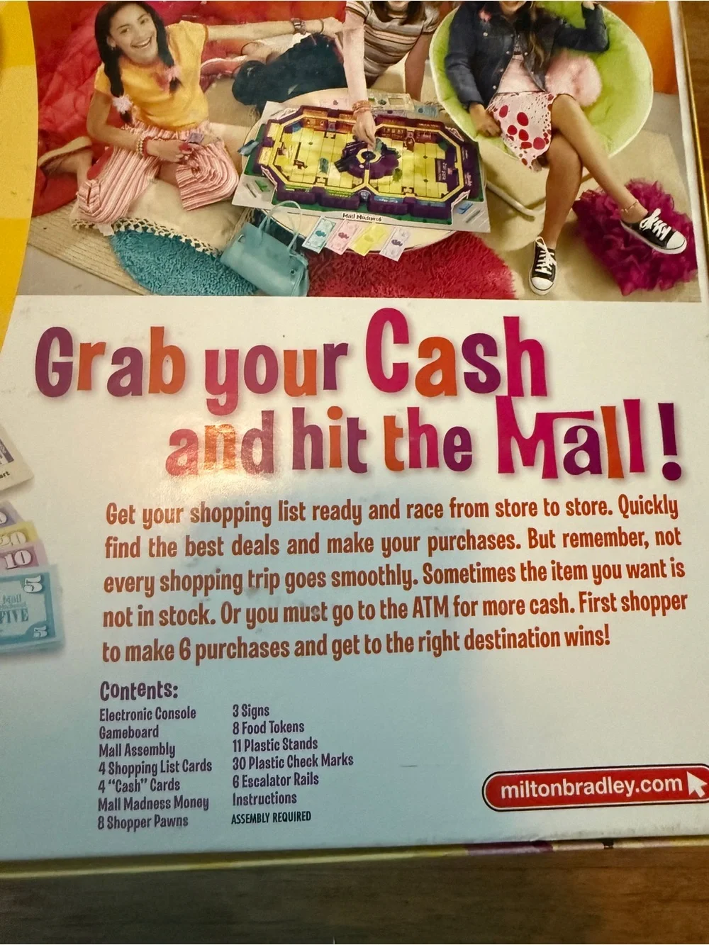 Milton Bradley Mall Madness Electronic Talking Shopping Board Game 2005